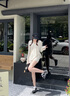 ASH女鞋2025秋季新款KABUKI黑色德訓(xùn)鞋女平底百搭透氣休閑鞋潮鞋 黑色 36 曬單實拍圖