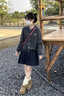 SNYDER WEAR灰色毛衣開衫外搭女裝學院風寬松百搭針織開衫上衣韓版短款外套女 灰色  常規(guī) S 建議85-95斤 曬單實拍圖