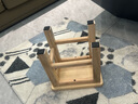 小匠材實(shí)木凳子家用客廳矮凳孩子矮款茶幾方凳結(jié)實(shí)小板凳方26*21*25 曬單實(shí)拍圖