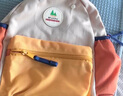 SHUKIKU兒童書包幼兒園背包防丟失輕便防潑水大容量雙肩包橘子汽水S+碼 曬單實拍圖