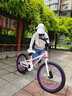 優(yōu)貝（RoyalBaby）兒童自行車5-9歲男女學(xué)生通勤鎂合金單車月亮系列 宇航員18寸粉色 曬單實(shí)拍圖