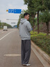 Gap【情人節(jié)】男女裝秋季新款印花抓絨寬松套頭連帽衫衛(wèi)衣786923 淺灰色 XL (180/100A) 亞洲尺碼 曬單實(shí)拍圖