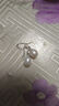 中國(guó)黃金（CHINA GOLD）S925銀耳釘女款水滴貝珠耳環(huán)法式小香風(fēng)耳鉤情人節(jié)生日禮物送女友 水滴貝珠耳環(huán) 曬單實(shí)拍圖