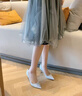 HEANEDUCK品牌禮服銀色高跟鞋女細跟2025年新款新娘秀禾主婚紗兩穿平時(shí)可穿銀色37 -7CM 曬單實(shí)拍圖