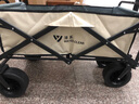 清系 戶(hù)外露營(yíng)折疊車(chē)野餐車(chē)營(yíng)地車(chē)露營(yíng)裝備便捷拖車(chē)推車(chē)購物旅游買(mǎi)菜 米拼灰 180L 有剎車(chē) 越野輪 曬單實(shí)拍圖
