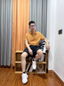 回力網(wǎng)面小白鞋男鞋2025夏季新款透氣休閑鞋飛行員一號厚底板鞋子 白深藍(lán)(皮面)【升級款】 39 曬單實拍圖