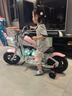 暴風(fēng)騎士?jī)和妱?dòng)車摩托車小哈雷兩輪電動(dòng)代步車童車生日禮物C12粉尊享版 曬單實(shí)拍圖