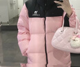 駱駝（CAMEL）【小太陽】戶外羽絨服秋冬新款男女加厚保暖羽絨服面包服防潑水 白玉粉/幻影黑，男女同款，163 XL 曬單實(shí)拍圖