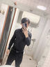 倉石一樹黑色商務襯衫男高級感痞帥夏季韓版明星同款2025新款修身襯衣高端 黑色 M 曬單實拍圖