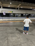 NIKE 耐克男女童籃球鞋TEAM HUSTLE D 11易穿脫魔術貼兒童緩震運動鞋 曬單實拍圖