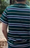 鱷魚法國男裝25春夏季新款時尚條紋短袖T恤TH7023 pt2/綠色/藏青條紋 S s s s  3 /125斤以下 曬單實拍圖