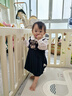 巴拉巴拉童裝女童連衣裙套裝學(xué)院風(fēng)背帶裙兩件套2025新款秋裝洋氣 藍(lán)白色調(diào)00381 80 曬單實(shí)拍圖