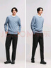 森馬（Semir）舒服褲|休閑褲男錐形褲發(fā)熱易打理冬長(cháng)褲抓絨褲子101724127115 曬單實(shí)拍圖