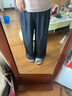 三彩大碼女裝2025春季新款復古仿牛仔中腰直筒休閑長(cháng)褲胖MM 曬單實(shí)拍圖