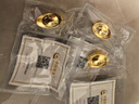中國(guó)黃金 Au9999黃金金元寶 100克 曬單實(shí)拍圖