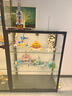 樂高展示柜手辦柜子家用定制玩具模型收納玻璃柜子防塵透明展 [5層帶燈]40*40*180-整體發(fā)貨 曬單實拍圖
