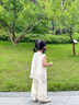 迪士尼女童2025夏季套裝童裝花邊新款洋氣時髦寶寶兒童背心夏裝兩件套 米白色套裝 90 【建議身高80-90CM】 曬單實拍圖