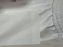 Brloote/巴魯特短褲男時(shí)尚舒適彈力寬松肌理系帶五分沙灘褲夏裝 白色 175/84A 曬單實(shí)拍圖