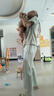 浪莎【100%棉】女士睡衣女夏季舒適簡(jiǎn)約格子短袖長(zhǎng)褲家居服套裝可外穿 曬單實(shí)拍圖