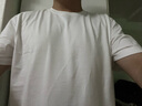 布先生春夏季短袖T恤男士純棉小白T純色內(nèi)搭打底衫 白色 XL(180) 曬單實(shí)拍圖