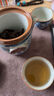 兮元記青花汝窯旅行茶具套裝陶瓷便攜式單人茶具滿花描金琺瑯彩快客杯 繁花汝窯天福祥云快客杯-旅行裝 曬單實拍圖