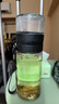 瀅涴茶水分離玻璃杯大容量男士便攜水杯車載辦公室泡茶杯500ml 500ml 加大茶倉 500ml 1只 曬單實(shí)拍圖