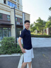 Ehangy國際奢侈品牌夏季輕奢短袖T恤男士高端POLO衫純棉翻領上衣 天藍色 XL 【建議120-140斤】 曬單實拍圖