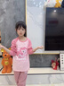 小馬寶莉兒童打底衫大童女孩春秋款休閑上衣秋冬女童純棉長袖t恤內(nèi)搭衣服 白拼黑 水彩塞拉_5 160 cm 【適合85-105斤】 曬單實拍圖
