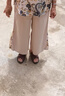 俞兆林（YUZHAOLIN）媽媽夏季新款兩件套裝女大碼洋氣雪紡小衫中老年人夏裝T恤上衣服 深藍(lán)色802[兩件套] 4XL 推薦131-145斤 曬單實(shí)拍圖