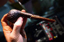 沙芬（SAVINELLI）意大利沙芬栗子石楠木煙斗P292Z黑珍珠貝紋斗桿煙嘴麻面310錘子斗 曬單實(shí)拍圖