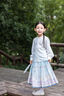巴拉巴拉balaone女童套裝寶寶長(zhǎng)袖2件套2025新款秋裝國(guó)風(fēng)新中式潮 紫藍(lán)色調(diào)00378 130 曬單實(shí)拍圖