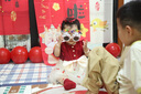 金日滿女童裙子夏季泡泡紗草莓連衣裙公主沙灘裙子2024兒童裝夏裝薄款 短袖蝴蝶結(jié)裙 90/10 曬單實(shí)拍圖