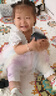 好孩子女孩內(nèi)褲 女童5A抗菌純棉三角內(nèi)褲A類 寶寶底褲3條裝-粉紅 曬單實(shí)拍圖