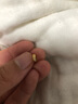 金小貅黃金吊墜古法錘紋隕石星星愛心轉(zhuǎn)運珠足金鑲嵌小滴溜DIY女款搭配 0.45g,6MM小蠻腰吊墜-多退少補 曬單實拍圖