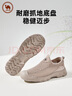駱駝牌 網(wǎng)面男鞋透氣輕便跑步鞋時(shí)尚舒適休閑鞋 P15M342006 沙色 39 曬單實(shí)拍圖