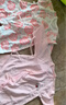 貝瑞加（Babyprints）寶寶連體衣2件裝嬰兒純棉哈衣四季柔軟內(nèi)衣護(hù)肚長(zhǎng)袖家居爬服 粉66 曬單實(shí)拍圖