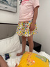 ASK JUNIOR女童褲子2025夏中大童碎花滿印短褲小清新裙褲沙灘風 花色 150 曬單實拍圖