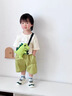 G.DUCKKIDS小黃鴨男童夏季套裝2025新款男孩帥氣夏裝純棉寶寶衣服短袖中小童 綠色恐青蛙3件套 120 (建議105-115cm 4-5.2周歲) 曬單實拍圖