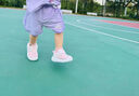 百麗（BeLLE）童鞋兒童透氣運(yùn)動鞋春夏網(wǎng)面毛毛蟲跑步鞋戶外休閑鞋 粉色27 曬單實拍圖