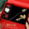 LANSILL銀杏葉檀木發(fā)簪女古風(fēng)新中式盤發(fā)飾木質(zhì)釵簪子七夕情人節(jié)生日禮物 497三生有杏遇見你【銀杏葉發(fā)簪+發(fā)夾+玫瑰禮盒】 曬單實拍圖