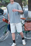 蕉下（beneunder）短袖T恤男士棉感寬松休閑透氣耐洗夏季男裝GP998淺蕉黃XL 曬單實(shí)拍圖