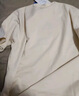 LEMANISM短袖男t恤男美式純色重磅棉感上衣女寬松半袖打底情侶體恤衫休閑 白色 300g L 曬單實(shí)拍圖