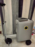 Airwheel愛爾威電動行李箱可騎行拉桿箱可坐可代步鋁框箱包20英寸登機箱 曬單實拍圖