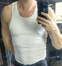 杉杉男士背心男【80S蘭精莫代爾】圓領(lǐng)高彈涼感透氣無(wú)痕打底汗衫大碼 曬單實(shí)拍圖