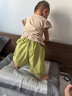 巴厘小豬女寶寶T恤夏季短袖女童上衣超萌可愛嬰幼兒休閑衣服薄款兒童夏裝 淺駝色 90 曬單實拍圖