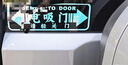 語森憶汽車貼紙電吸門夜光文字請輕關(guān)門警示貼反光提示貼文字改裝 反光白款三張裝 曬單實拍圖