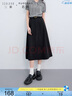 三彩大碼女裝2025春季新款優(yōu)雅高腰半身裙A字傘裙藏肉胖MM 曬單實拍圖