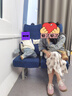 威爾貝魯（WELLBER）兒童套裝男女寶寶上衣褲子兩件套洋氣中小童裝25春 米白100cm 曬單實(shí)拍圖