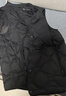 坦博爾輕薄羽絨馬甲男短款無領(lǐng)舒適居家保暖內(nèi)搭坎肩310105A黑色180 曬單實拍圖