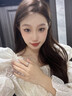 中國(guó)黃金（CHINA GOLD）鉆石戒指女求婚單戒七夕情人節(jié)禮物送女友生日老婆結(jié)婚紀(jì)念日實(shí)用 足銀四葉草鉆石戒指女/3分鉆 曬單實(shí)拍圖